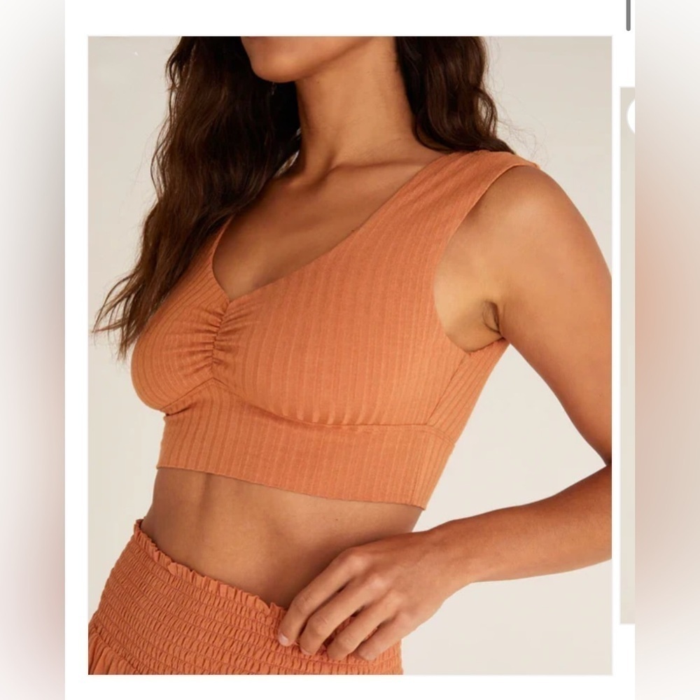 ❤️BNWT Z Supply Hazey Rib Tank Bra size S/M 38USD